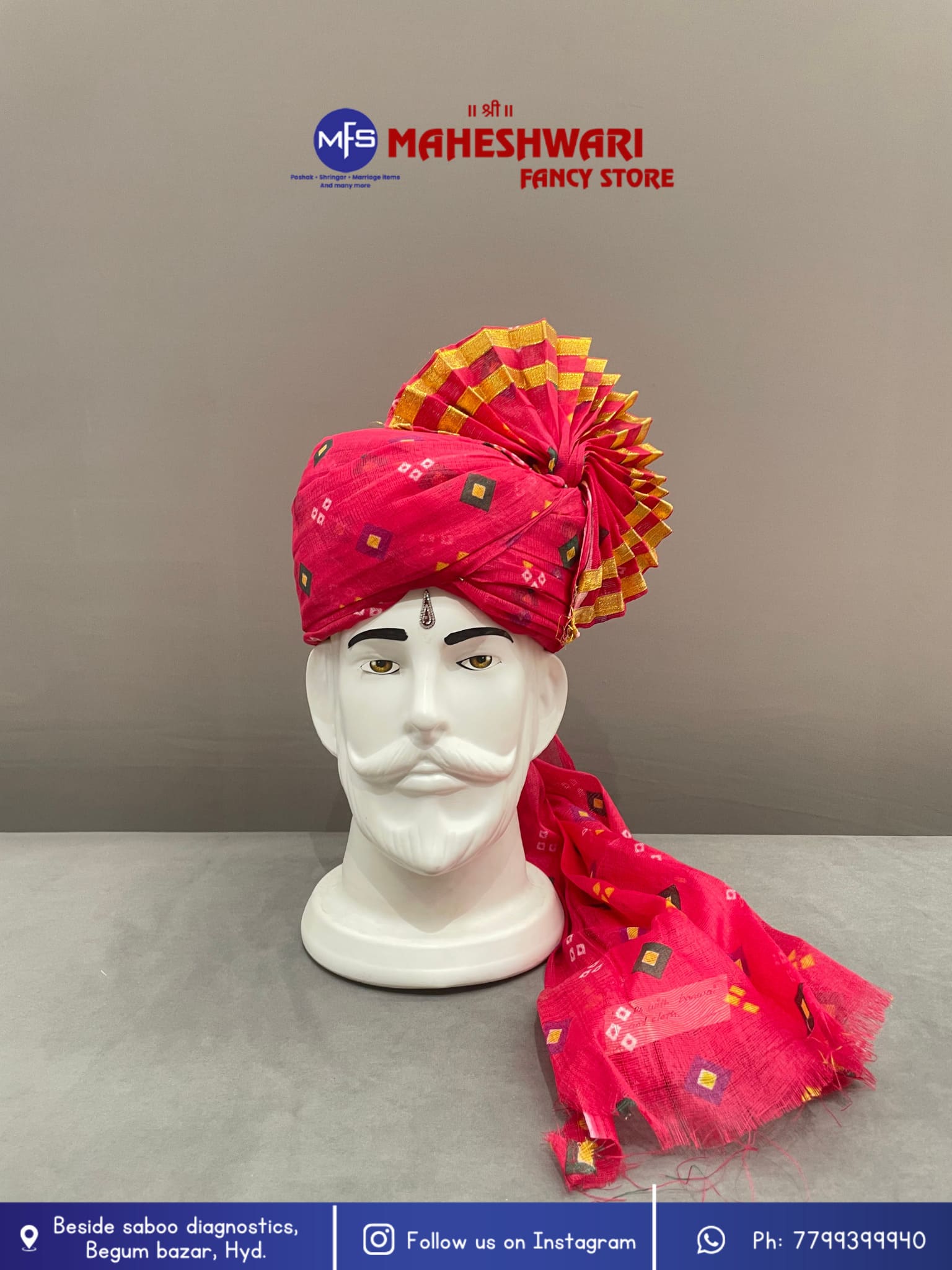 Barfi Turra Barati Pagdi Fabric